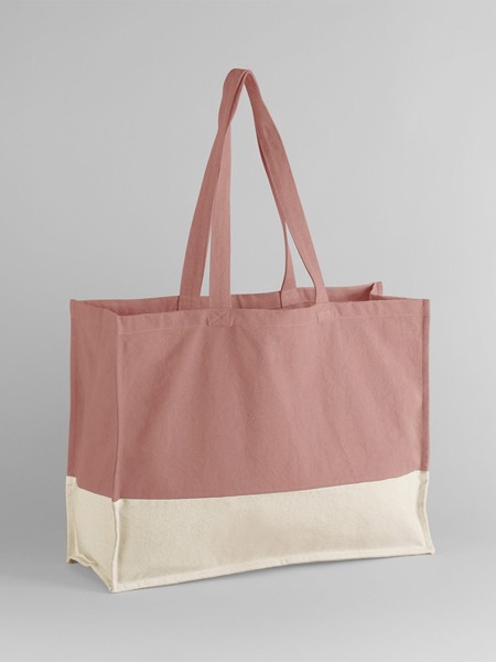 EarthAware® Organic Contrast Shopper - Rose / Natural