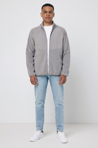 Mikrofleecová bunda IQONIQ Talung 240 g/m² - Storm Grey / 2XL