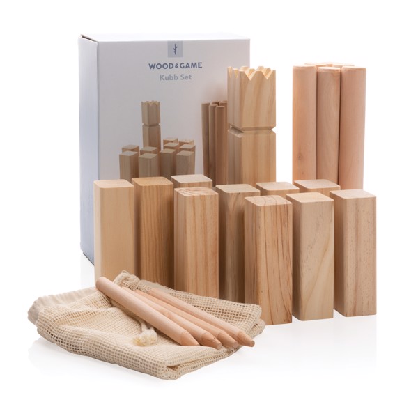 XD - Wooden kubb set