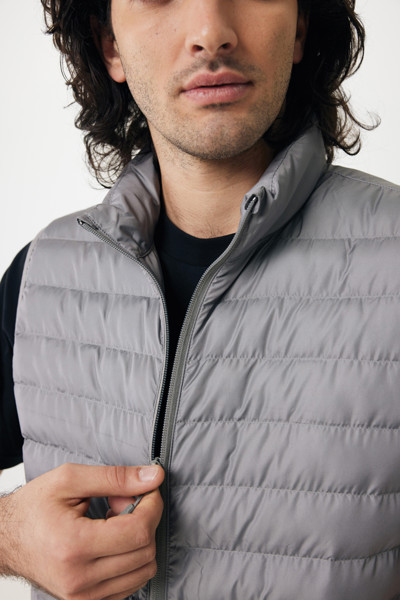 Iqoniq Meru men recycled polyester bodywarmer - Silver Grey / XL