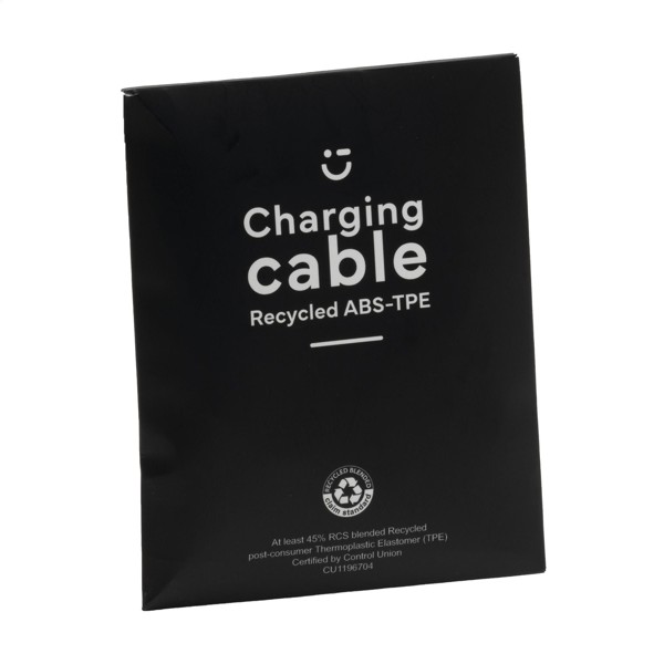 Charging Cable RCS Recycled ABS-TPE - White