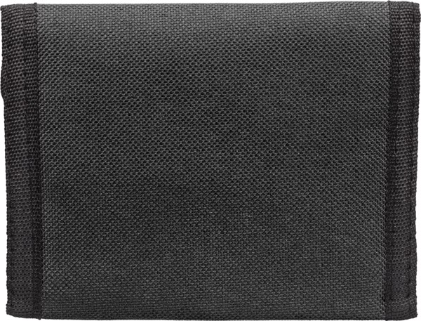 Polyester (190T + 600D) wallet - Black