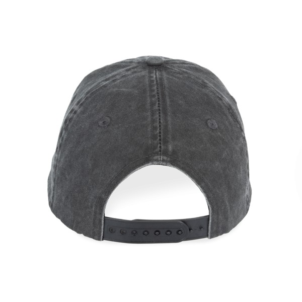 Eco-Friendly Unisex Ripped Effect Cap - Washed Black