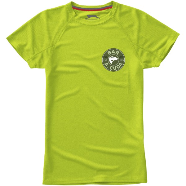 Dámské triko Serve s krátkým rukávem, s povrchovou úpravou - Zelené jablko / XXL
