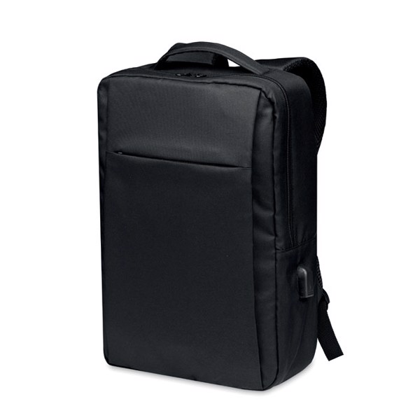 Laptop backpack in 300D RPET Seoul