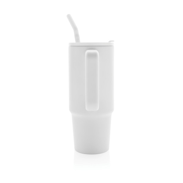 Mug 900ml en acier inoxydable recyclé Embrace RCS - Blanc