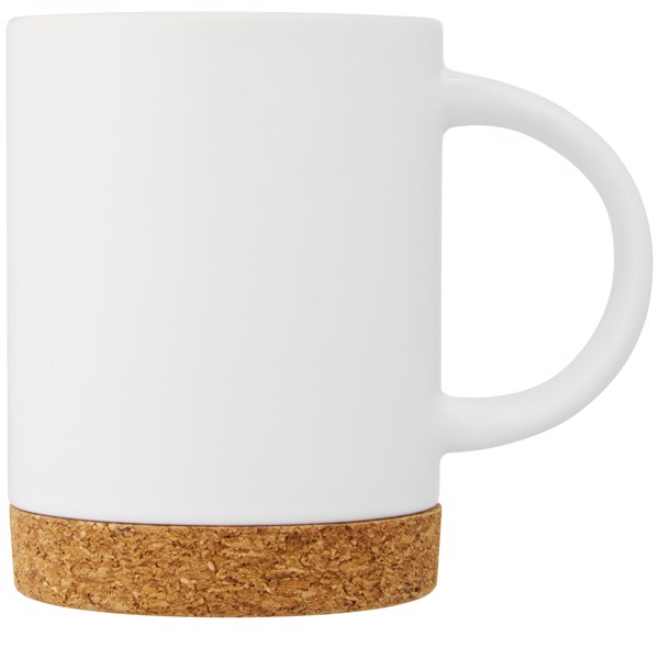 Neiva 425 ml Keramiktasse mit Korkboden - weiss