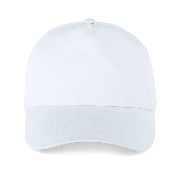 5 Panels Cap - White