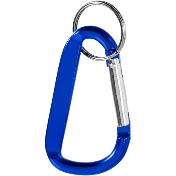 Porte-clés mousqueton Timor en aluminium recyclé RCS - Bleu royal