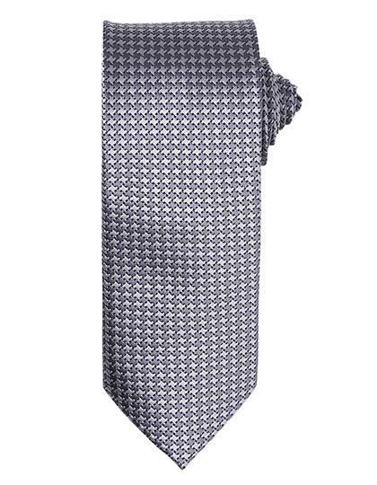 Puppy Tooth Tie - Silver  / One Size