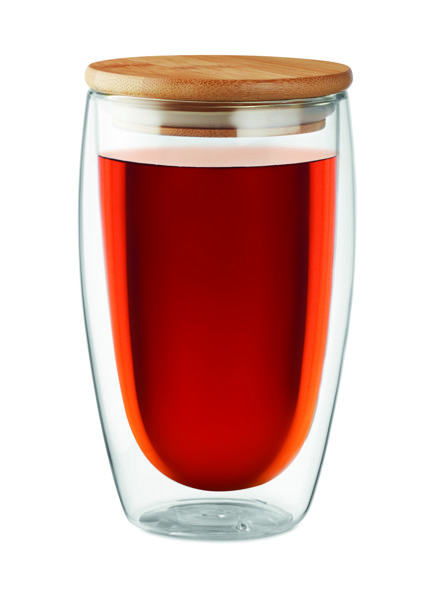 Tirana Large double wall glass 450 ml, borosilicate