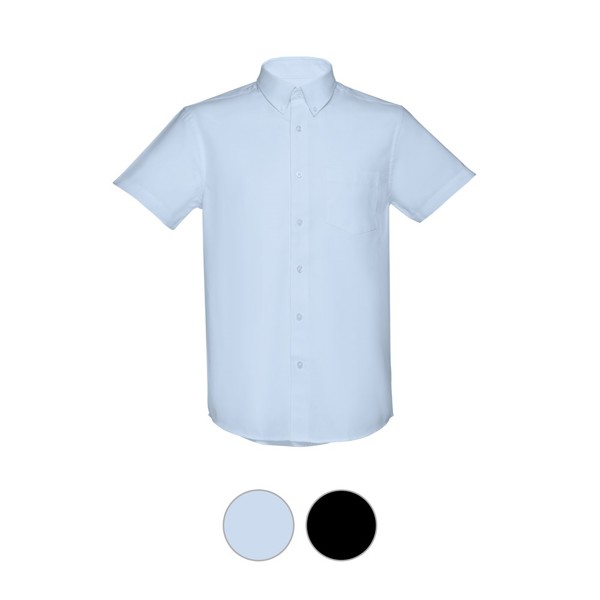 Camisa oxford de manga curta para homem - THC LONDON