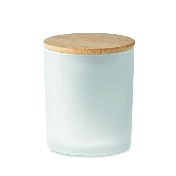 Candela di cera vegetale 200 g Keops Medium - Bianco