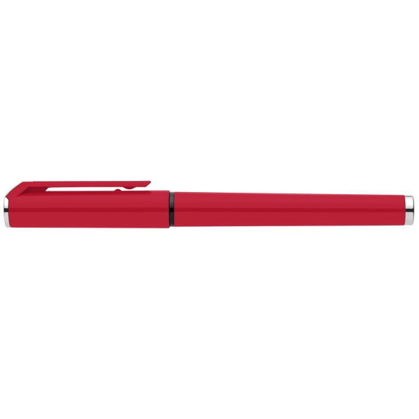 Stylo gel monochrome Islander en plastique recyclé - Violet / Sérigraphie