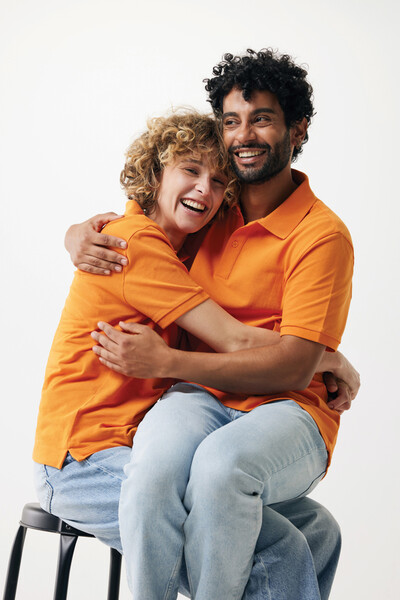 Iqoniq Yosemite recycled cotton pique polo - Orange / L