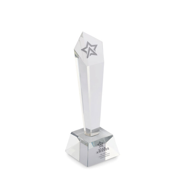 Diaward crystal trophy, 220mm glass