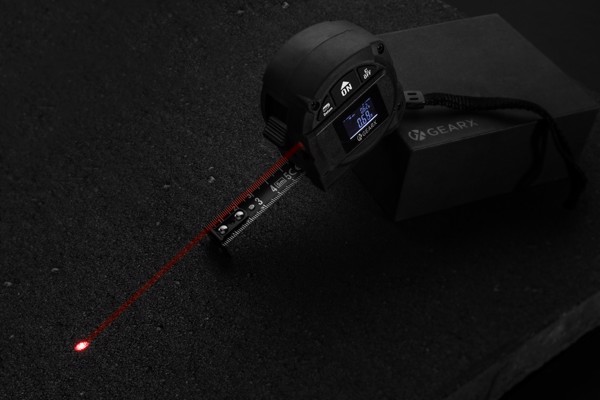 Gear X målebånd 5M, med 30M laser, sort