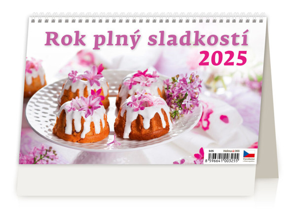 Stolní kalendář Rok plný sladkostí 2025