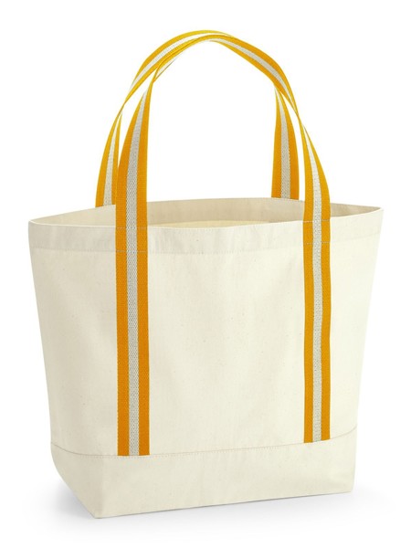 EarthAware® Organic Boat Bag - Natural / Amber