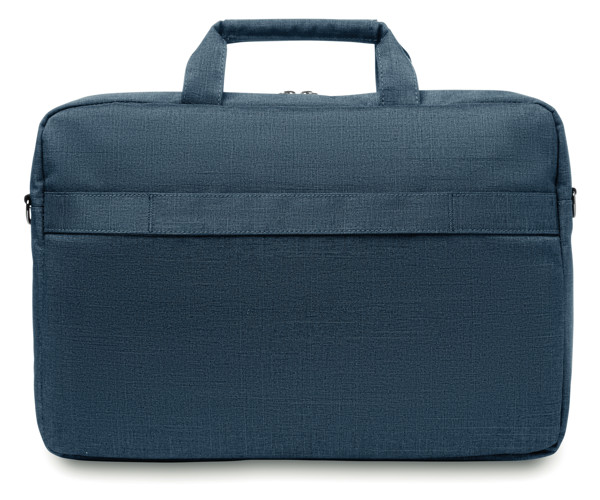 Laptop bag in 2 tone 360d Stockholm - Blue