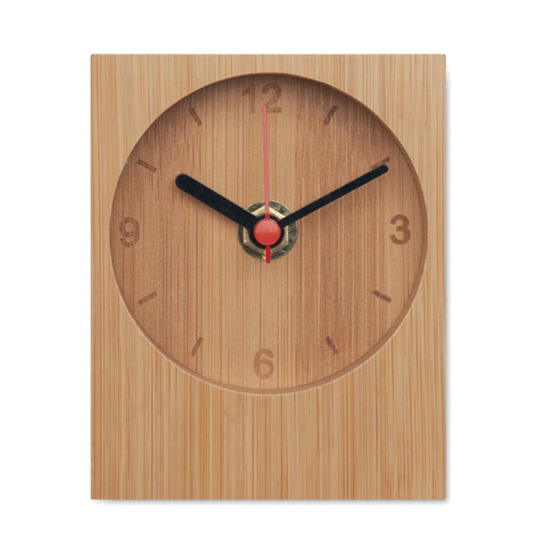 Bamboo table clock Clambu