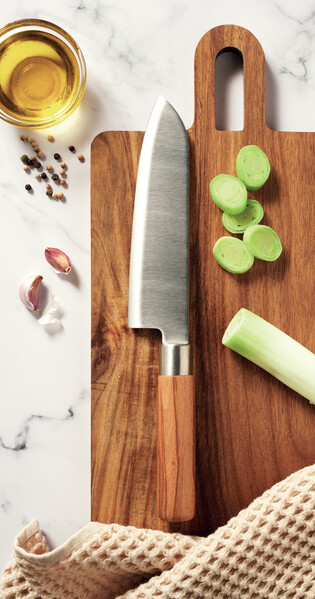 Beech wood chef knife Slice