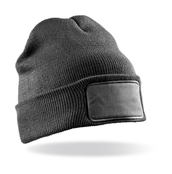 Double Knit Printers Beanie - Grey / ONE SIZE