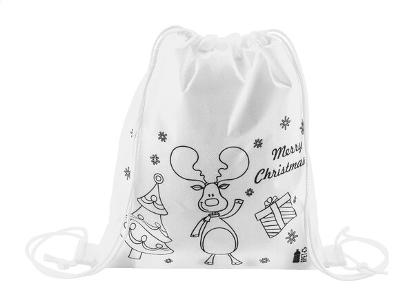 Colouring Christmas Drawstring Bag Julfar Bag A