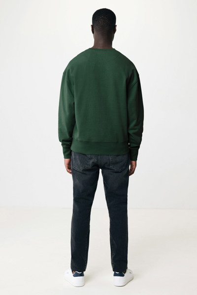 Sweater à col rond en coton recyclé Iqoniq Kruger - Forest Green / XL