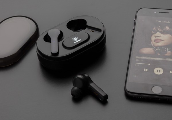 XD - Light up logo TWS earbuds in charging case