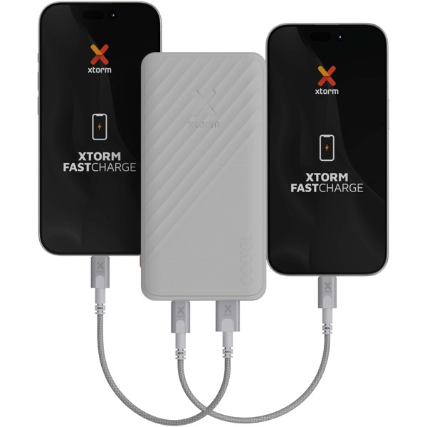 Xtorm XG210 Go2 15 W 10.000 mAh hurtigopladende powerbank - Hvid