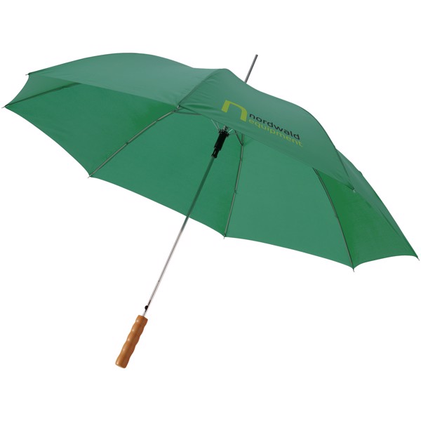 Lisa 23" auto open umbrella with wooden handle - Green