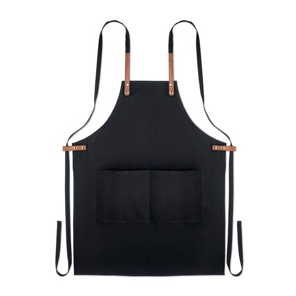 Organic cotton apron 340 gr/m² Nagpur Colour - Black