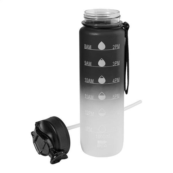 Rpet Motivational Bottle Sipgrade - Black