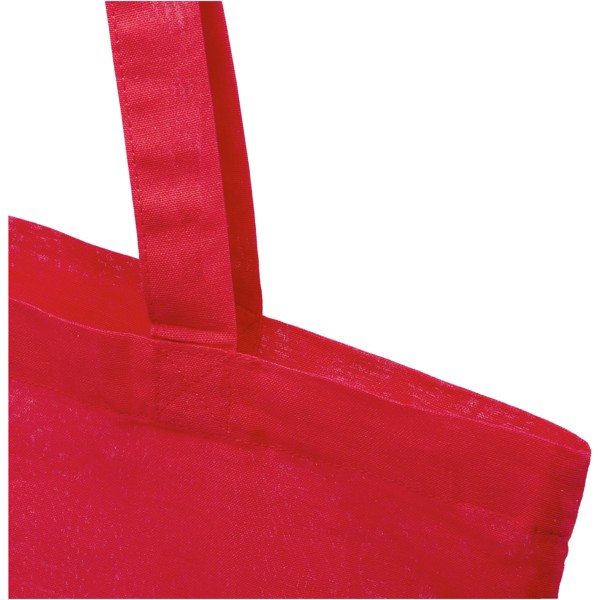 Carolina 100 g/m² cotton tote bag 7L - Red