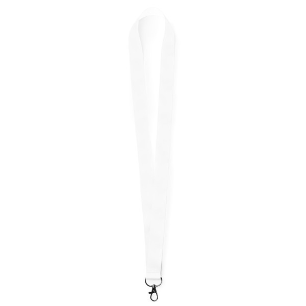 Lanyard promocional de poliéster con mosquetón personalizado por sublimación