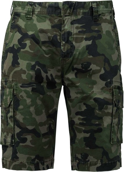 Men's Multipocket Bermuda Shorts - Olive Camouflage / 52