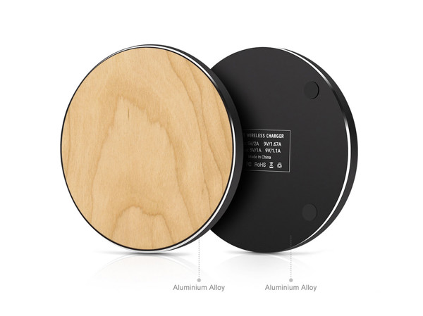 Wooden wireless fast charger