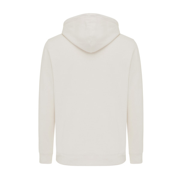 Lehká mikina s kapucí Iqoniq Rila z recykl. bavlny - Ivory White / XXXL