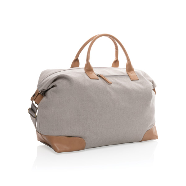 Impact vikend torba iz recikliranega platna 16oz, 40x46x19,5 cm - Siva