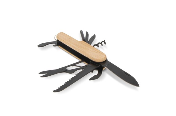 Multi-Tool-Bambus 9 Funktionen - Schwarz