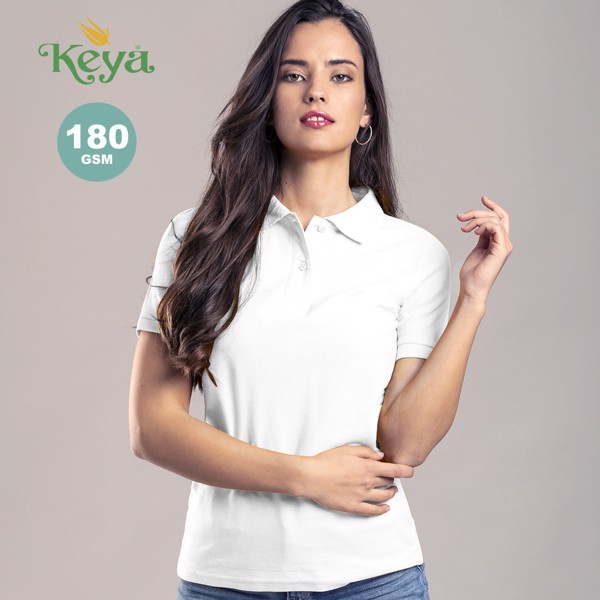 Polo Mujer Blanco "keya" WPS180 - Blanco / L
