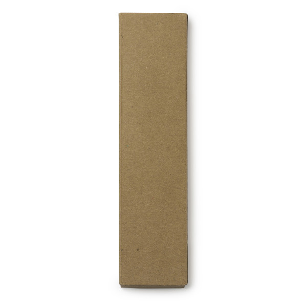 Personalised natural wood writing set with kraft box