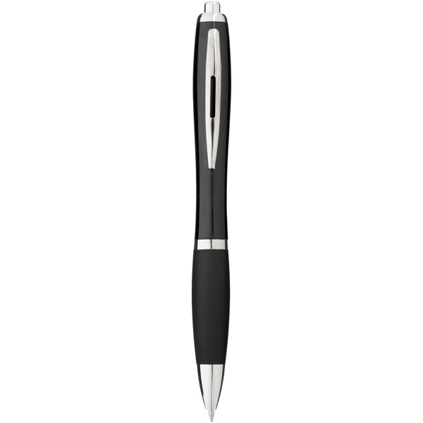 Nash ballpoint pen with coloured barrel and grip (black ink) - Black