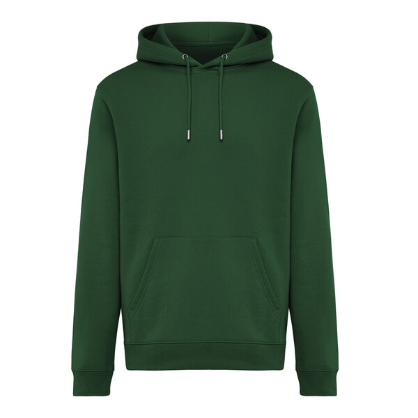 Mikina s kapucí IQONIQ Joshua z recyklované bavlny - Forest Green / XL