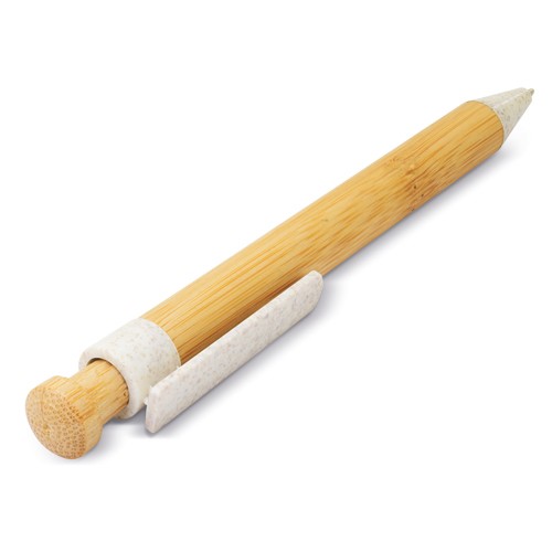 BOLIGRAFO DE BAMBÚ Y FIBRA DE TRIGO
