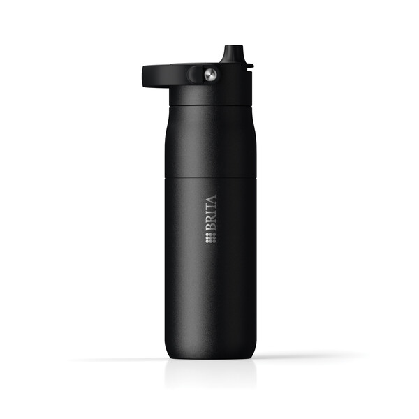 Láhev BRITA LARQ iQ Track s čištěním a filtrací vody, 680 ml - Černá