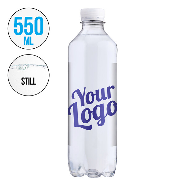Water bottle Higia - Transparent white cap / ST