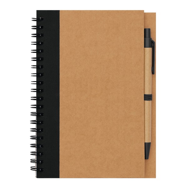 Notizringbuch Recycle L - Schwarz