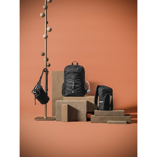 DELFOS BACKPACK. Batoh na notebook 300D rPET a 600D rPET s reflexními prvky